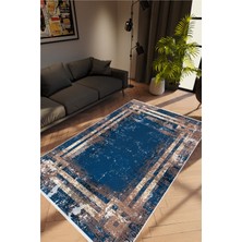 10 Post Online Doku Eskitme Lacivert Mavi Ekru Kahve Kaydırmaz Kesme Yıkanabilir Ince Halı 