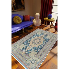 10 Post Online Salon Halısı Eskitme Gri Mavi Bej Bordo Kaydırmaz Kesme Yıkanabilir Ince Halı 