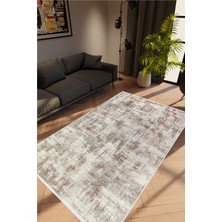 10 Post Online Doku Eskitme Kahverengi Vizon Kaydırmaz Kesme Yıkanabilir Ince Halı 