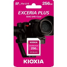 Kioxia LNPL1M256GG4 256GB Normal SD Exceria Plus C10 U3 V30 Uhs1 R98 Hafıza Kartı