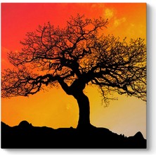 Tabloshop Ağaç Silüeti Tablosu