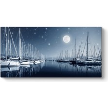 Tabloshop Gece Liman Manzarası