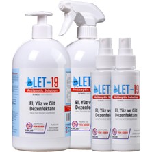 Let-19 El, Yüz ve Cilt Dezenfektanı Hipokloröz Asit 4'lü Set