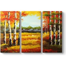 Tabloshop Yağlıboya Çizim Orman Tablosu