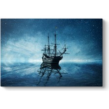 Tabloshop Yıldızlı Gökyüzü ve Gemi Tablosu