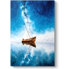 Tabloshop Yıldızlı Gecede Sandal Tablosu