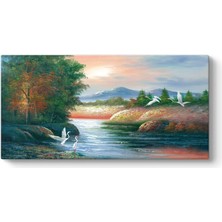 Tabloshop Leylekler Manzara Tablosu