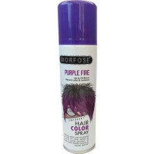 Morfose Hair Color Spray 150ML Renkli Saç Spreyi (Mor+Pembe))