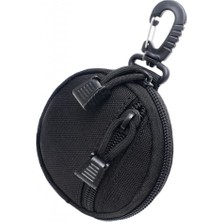 Strade Store Coin Kulaklık Anahtar Kılıfı Molle Gadget Kılıfı Taktik Aksesuar Çanta Siyah (Yurt Dışından)