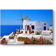 Tabloshop Santorini Değirmen Tablosu