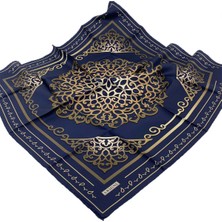 Armine 2021/22 Sonbahar Kış Serisi Geometrik Desen Ipek Twill Eşarp 8650D-09