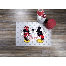 Taç Disney Mickey Minnie  Pes Halı Lisanslı Taç 80 x 140 cm