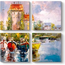 Tabloshop Ispanya Kıyıları Manzara Tablosu