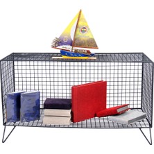 Go Dekor Iskandinav Grid Tv Metal Tel Sehpa/80×35