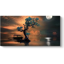 Tabloshop Endonezya'da Balıkçı Teknesi Tablosu