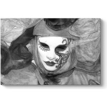 Tabloshop Siyah Beyaz Maske Tablosu