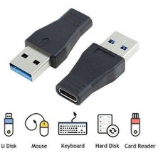 Boblov USB 3.1 Type C Dişi To USB 3.0 Erkek USB 3.0 To Type C 3.1 Şarj Çevirici Dönüştürücü Adaptör