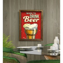 Bk Gift Cafe & Bar & Restaurant Konseptli Doğal Masif Ahşap Çerçeveli Tablo - 33