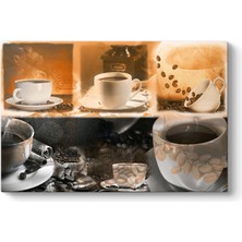 Tabloshop Kahve Fincanları Kolaj Tablosu