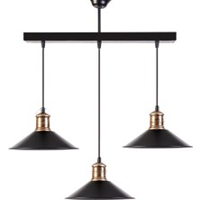 Rys Tasarım Retro Masa Üstü Sıralı Dekoratif 3 Lü Rustik Sarkıt Avize En:60 CM9656562