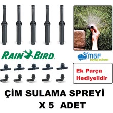 Mgf Plast 5 Ad. x 10VAN(3MT Yarıçap ) Rainbird Çim Sulama Sprey Fıskiye ve Ek Parçaları