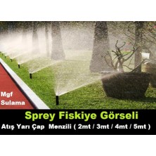 Mgf Plast 5 Ad. x 12-A(3.5mt Yarıçap ) Hunter Çim Sulama Sprey Fıskiye ve Ek Parçaları