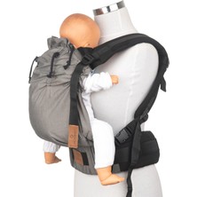 New Age Bebekle Büyüyen %100 Pamuklu Ergonomik Bebek Kanguru (0-4 Yaş) - SMOKY