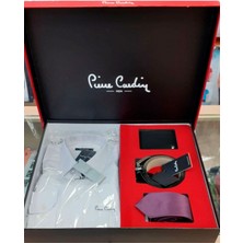  Pierre Cardin 4 Lü Erkek Çeyiz Cüzdan Kemer Gömlek Kravat Seti 03 4