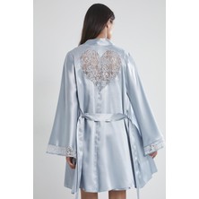 Pierre Cardin  Saten Dantelli Gecelik & Sabahlık Takım  - 4090
