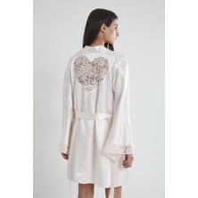 Pierre Cardin  Saten Dantelli Gecelik & Sabahlık Takım  - 4090