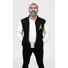 Amor Woman Kolej Yaka 4 Iplik Kalın Içi Komple Pamuk Tam Kışlık Erkek Sweatshirt-Mont