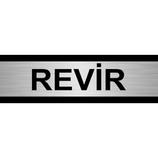 Özarslan Dizayn Revir 5 x 20CM Gümüş Renk Metal Yönlendirme Levhası