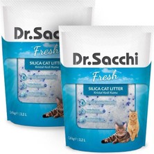 Dr. Sacchi Silica Kedi Kumu 1,4 kg 2 Paket