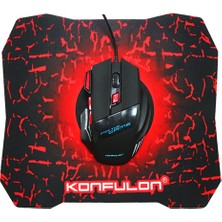 Konfulon G2 Gaming Rgb Işıklı Kablolu Gamer Mouse + Mouse Pad