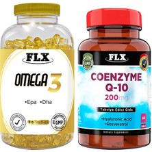 Flx Omega 3 90 Softgel & Flx Coenzyme Q-10 200 Mg 60 Tablet