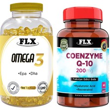 Flx Omega 3 180 Softgel & Flx Coenzyme Q-10 200 Mg 60 Tablet