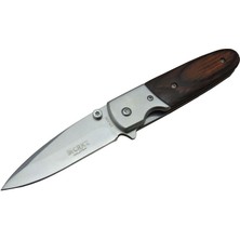 Crkt Cr 0083 Koyu Kamp Çakı 16,5 cm - Ahşap Sap, Otomatik, Kılıflı, Kutulu