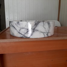 Raymer Tezgah Üstü  Mermer Lavabo, Doğaltaş Lavabo 40.6X10