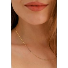 Milet Kuyumculuk 14 Ayar Altın Valentino Zincir Kolye