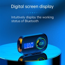 ZSZH T5 2 1 Araç Bluetooth Verici Alıcısı Mp3 Çalar-Siyah (Yurt Dışından)