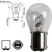 Finwells 12V 1176 21/5W Park Stop Sinyal Fren Ampul 2 Adet Düz Tırnak 2x