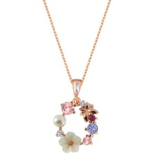 Mia Vento 925 Ayar Gümüş Kolye – Soft Çiçekler Koleksiyonu, Zarif İtalyan Tasarımlı Kadın Takısı