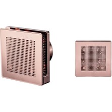Vortice Düşük Ses Seviyesi 26.9 Db(A) Mimari Uygulama Ideal Tasarım Kesintisiz Çalışma Havalandırma Fanı Banyo Mutfak Salon Oda Agmair Agm Punto Evo Rosa Pink Gold Dekoratif