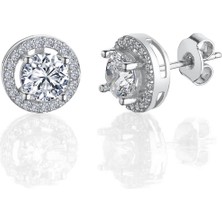 Mia Vento 1.50 Karat Mia Zirconia Büyülü Işıltı Tektaş Gümüş Küpe