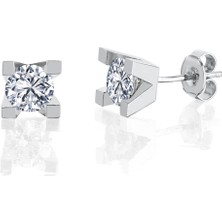 Mia Vento 1.50 Karat Mia Zirconia Benzersiz Zerafet Tektaş Gümüş Küpe