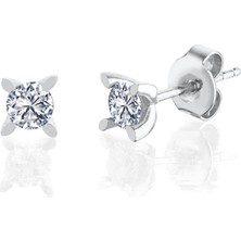Mia Vento 0.50 Karat Mia Zirconia Markiz Esinti Tektaş Gümüş Küpe