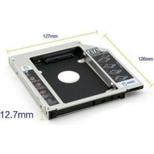 Ancheyn 12.7 mm HDD Caddy DVD SSD Kutu Sata CD Laptop Notebook Kızak Ikinci Harddisk