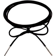 BijuStore Siyah Renk Süet Bağcıklı Choker Kolye