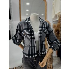GLC Giyim Desenli Crop Ceket