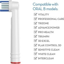 Lovyco Precision Clean 4’lü Oral-B Uyumlu Diş Fırçası Yedek Başlığı